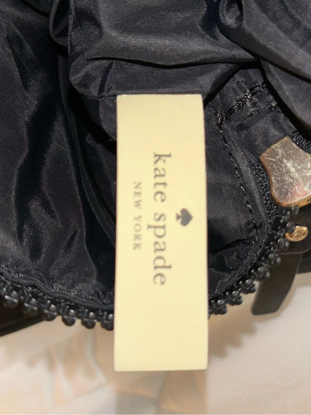 Like New Kate Spade Quilted Black Nylon Flap Backpack/Diaper Bag